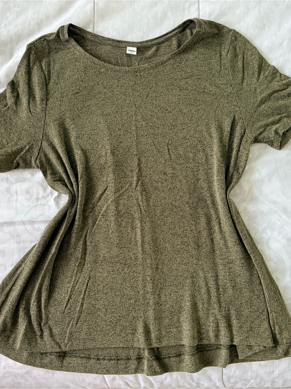 Old Navy Olive Green Short Sleeve Crew Neck Top